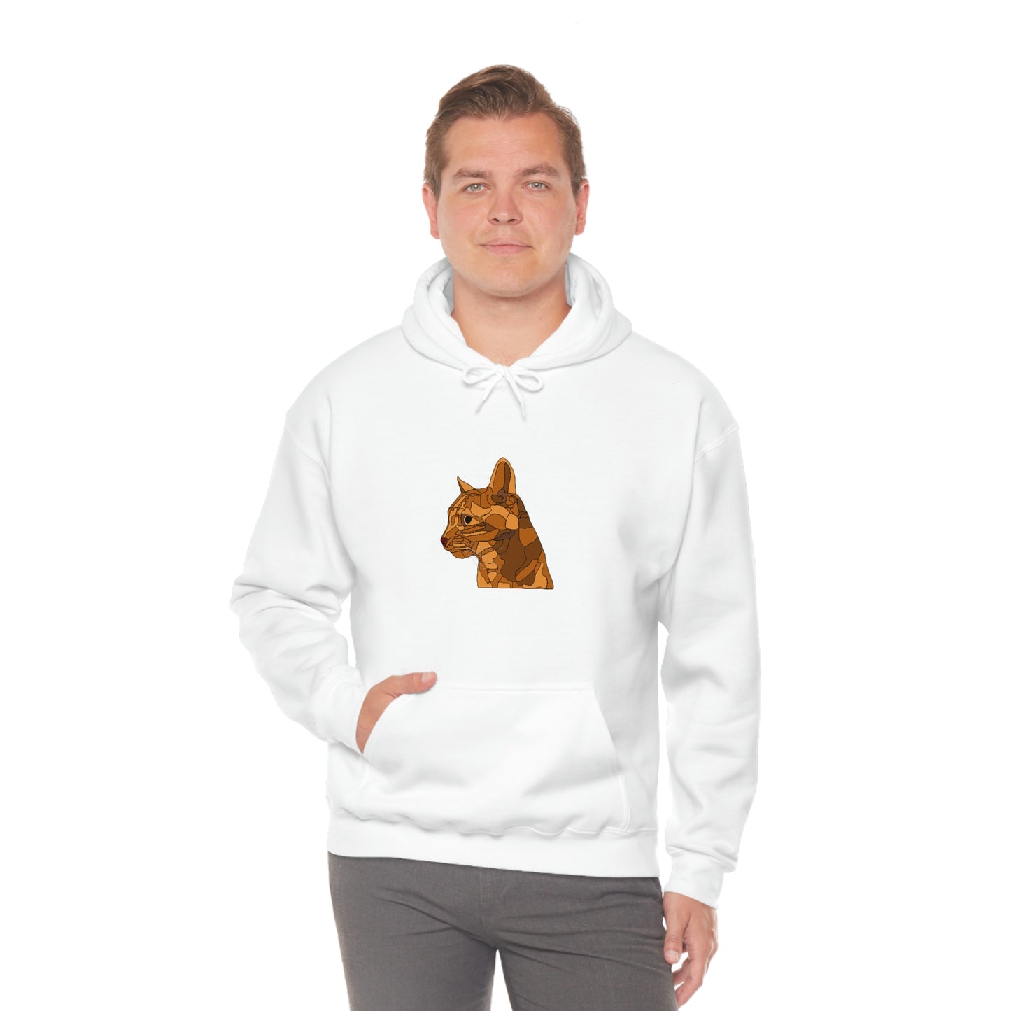 Little Orange Cat - Unisex Heavy Blend Hooded Sweatshirt