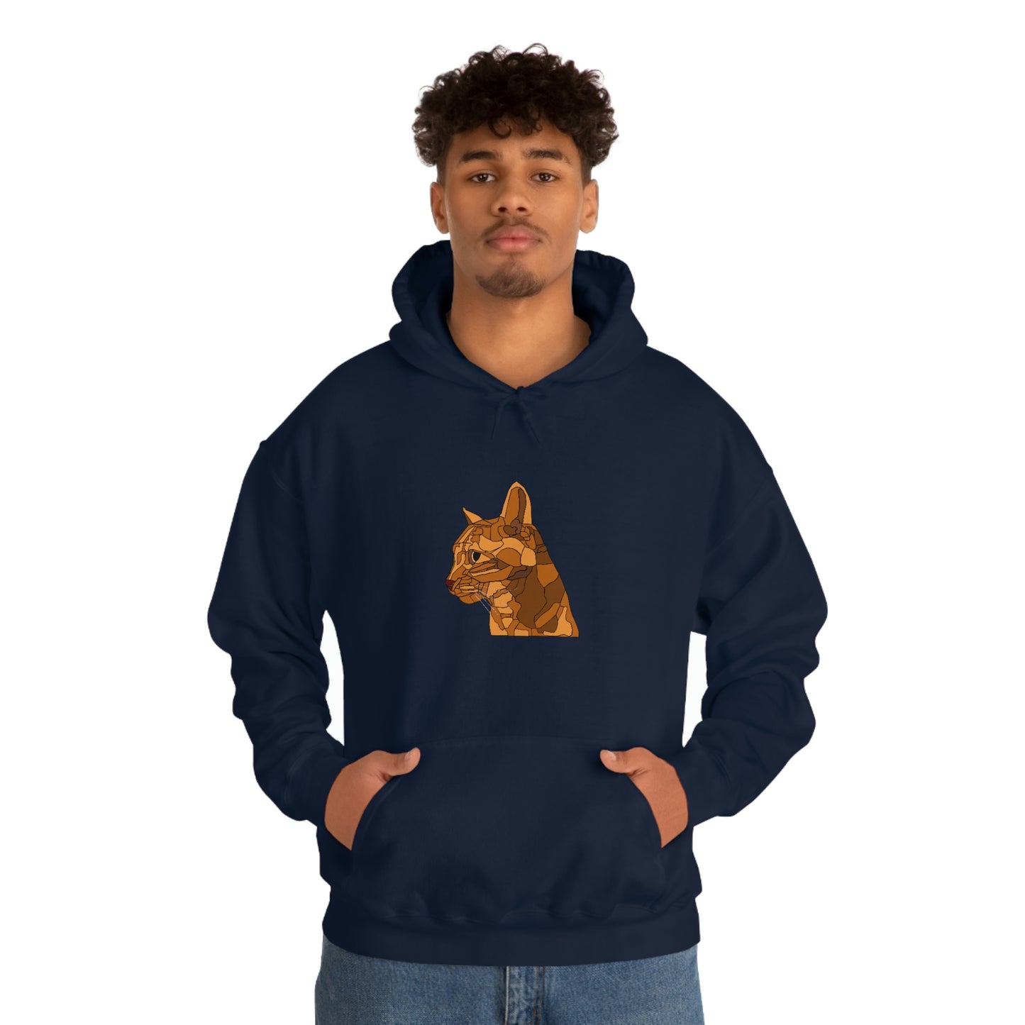 Little Orange Cat - Unisex Heavy Blend Hooded Sweatshirt