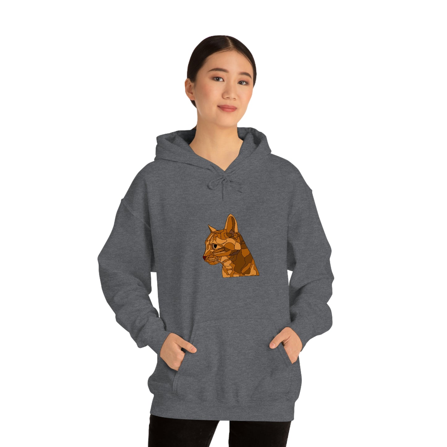 Little Orange Cat - Unisex Heavy Blend Hooded Sweatshirt