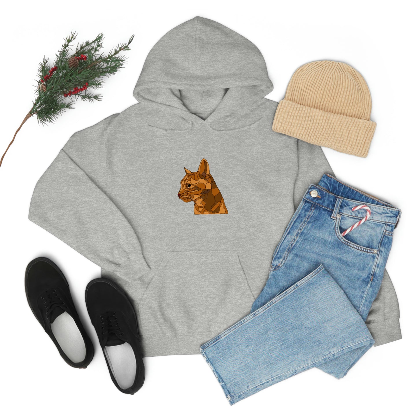 Little Orange Cat - Unisex Heavy Blend Hooded Sweatshirt