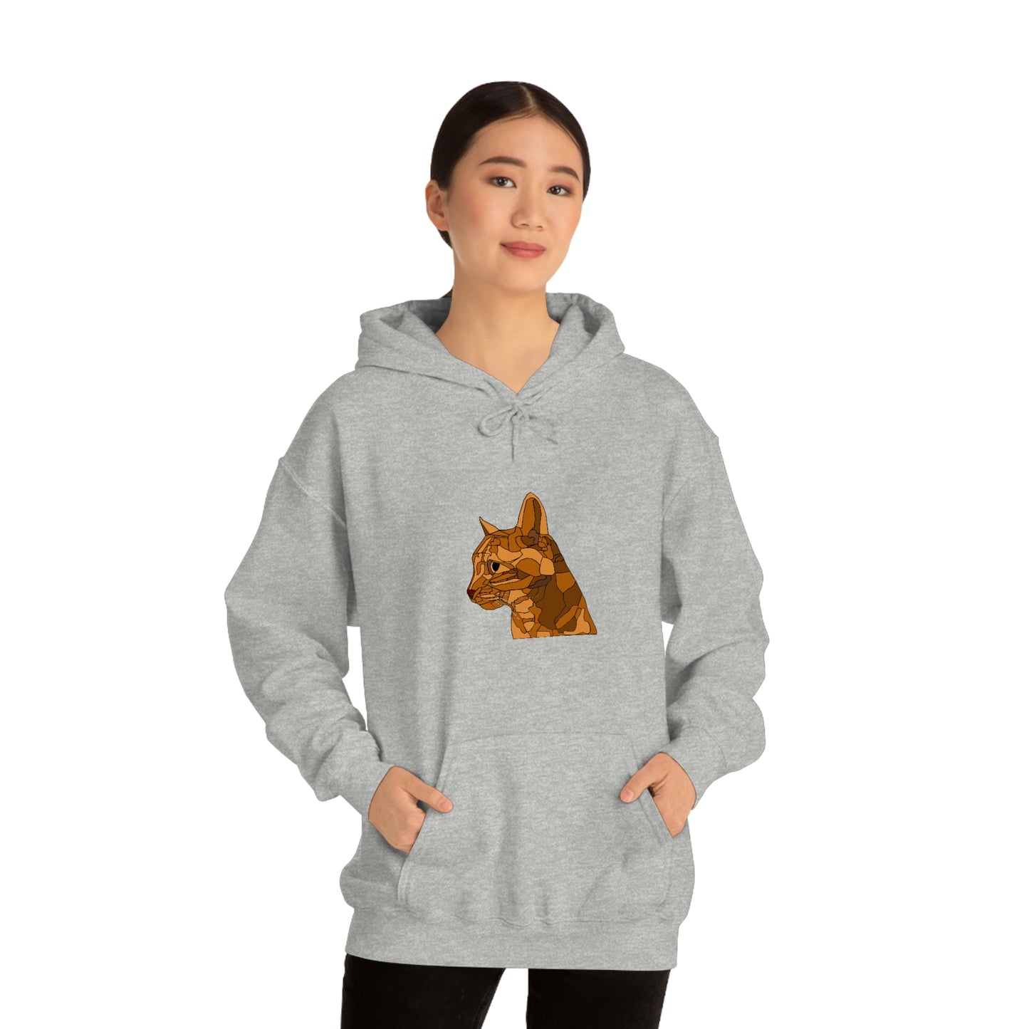 Little Orange Cat - Unisex Heavy Blend Hooded Sweatshirt