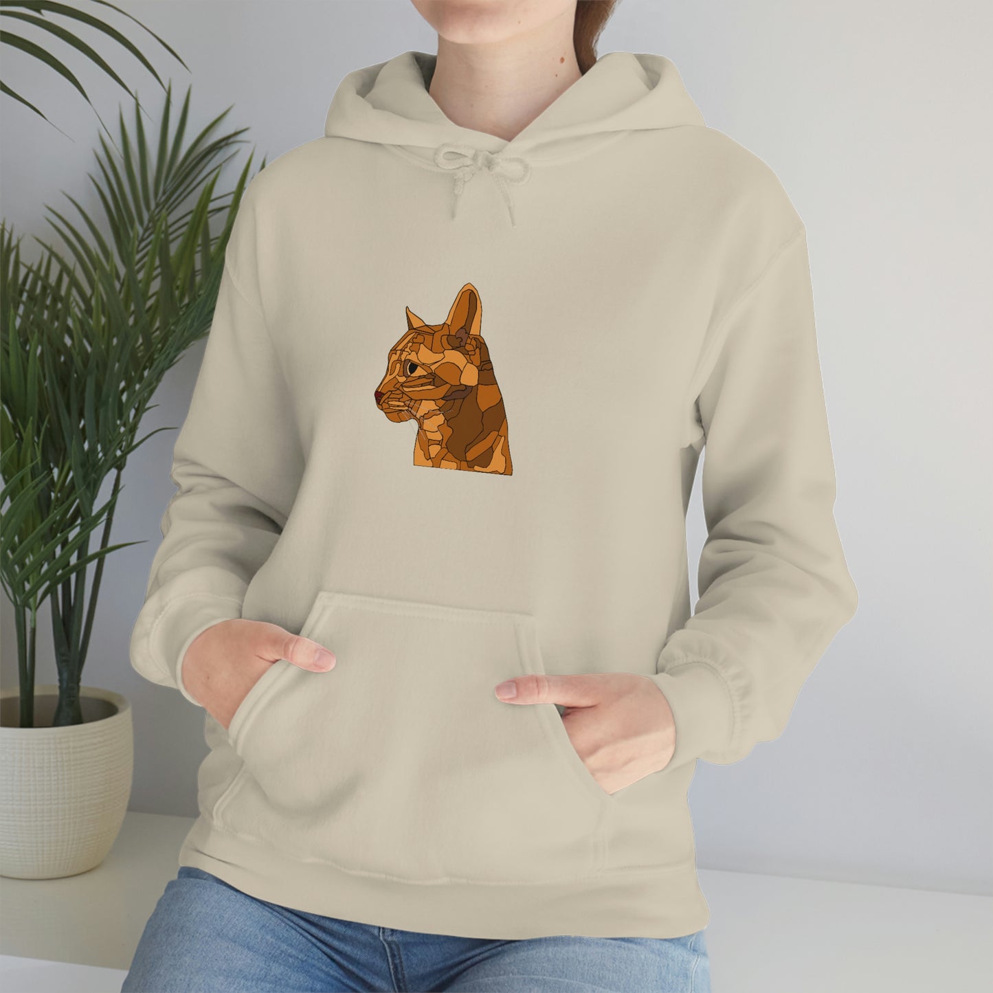 Little Orange Cat - Unisex Heavy Blend Hooded Sweatshirt