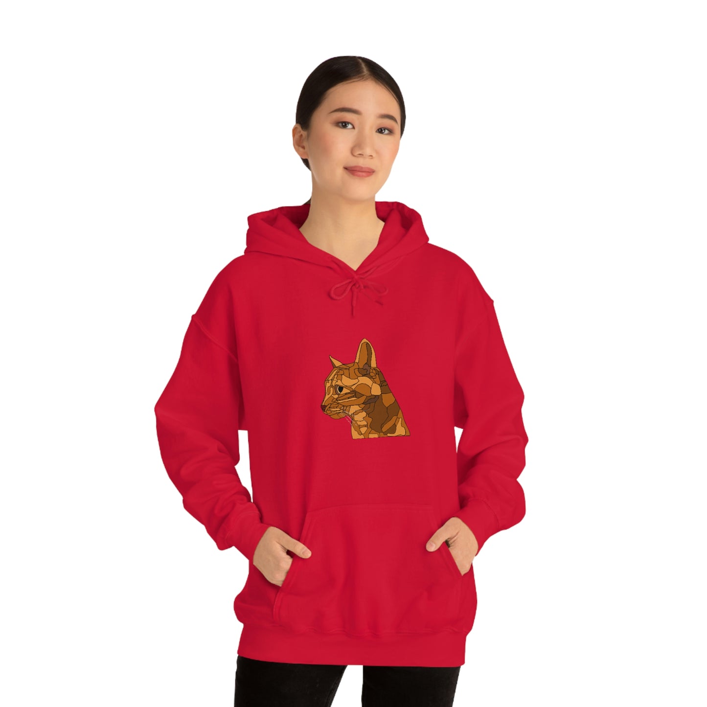 Little Orange Cat - Unisex Heavy Blend Hooded Sweatshirt