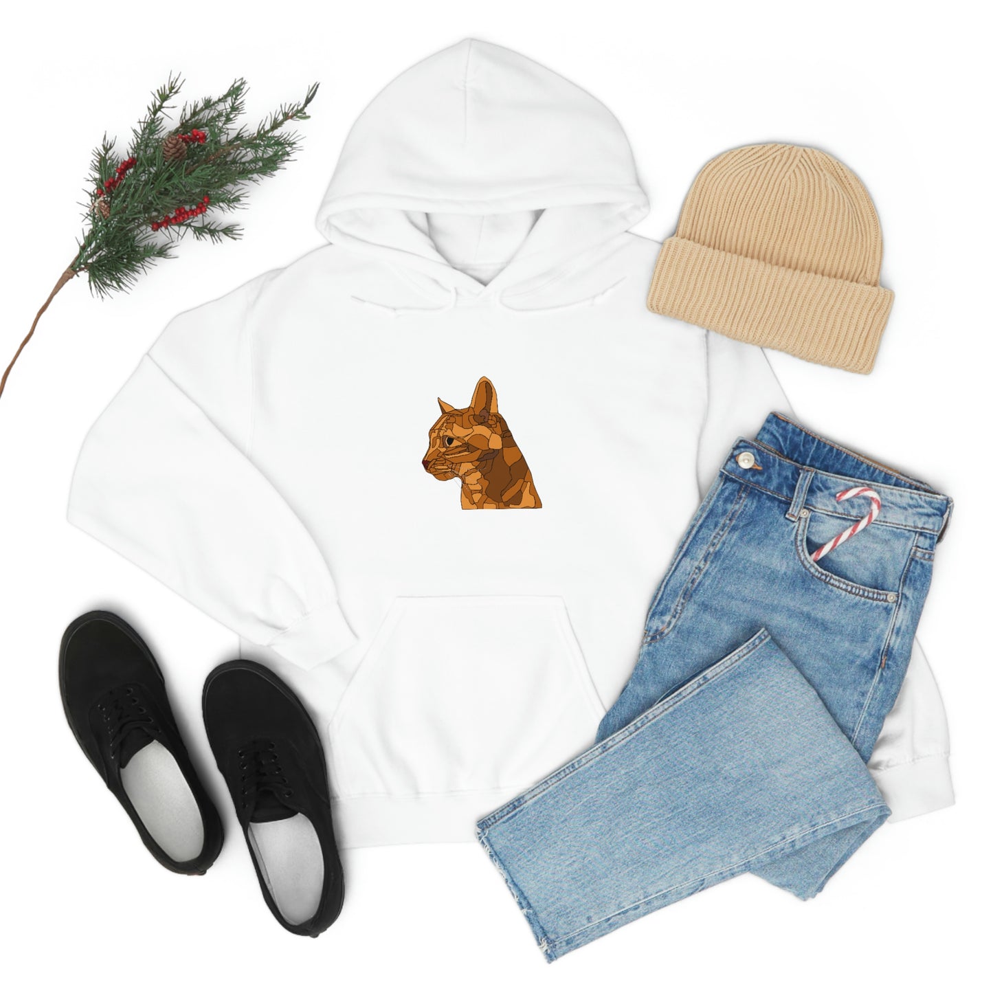 Little Orange Cat - Unisex Heavy Blend Hooded Sweatshirt