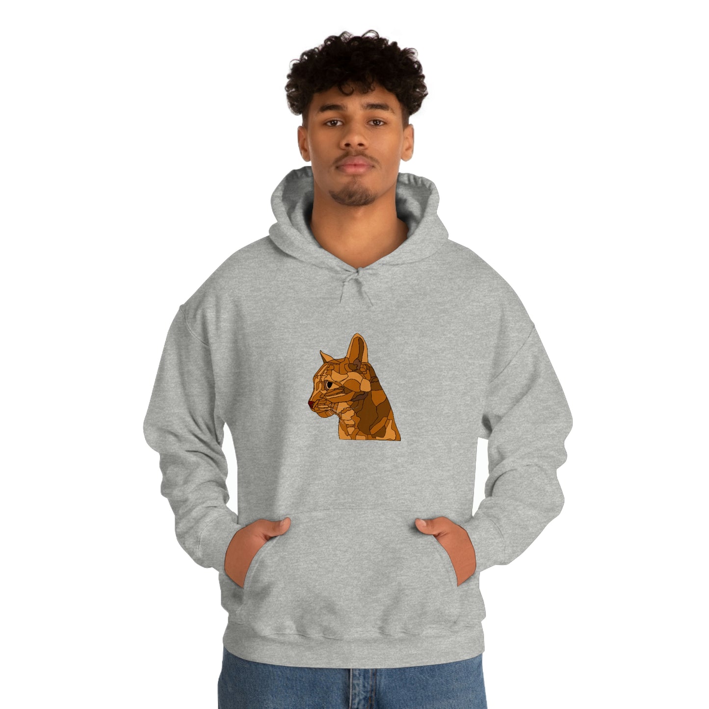 Little Orange Cat - Unisex Heavy Blend Hooded Sweatshirt