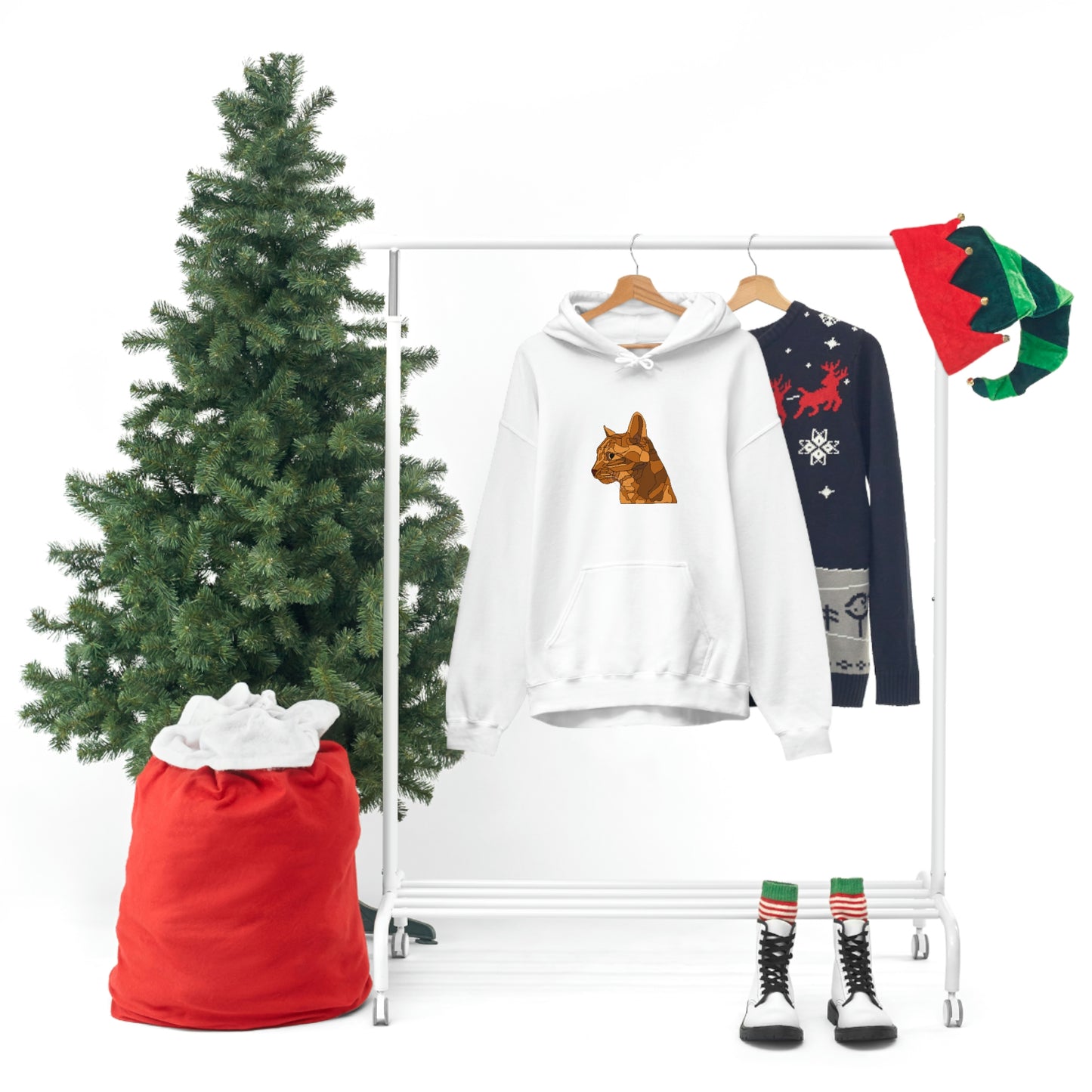 Little Orange Cat - Unisex Heavy Blend Hooded Sweatshirt