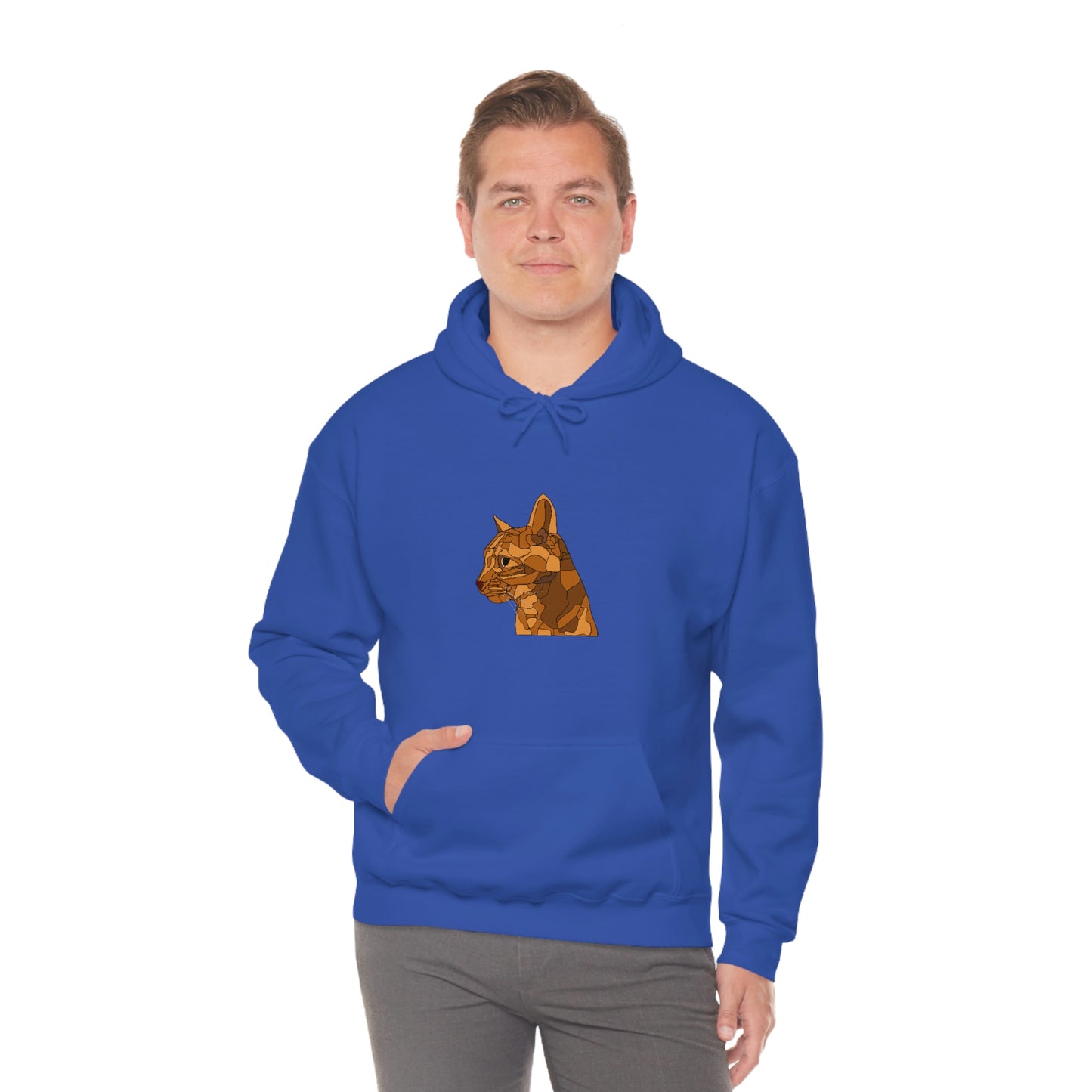 Little Orange Cat - Unisex Heavy Blend Hooded Sweatshirt