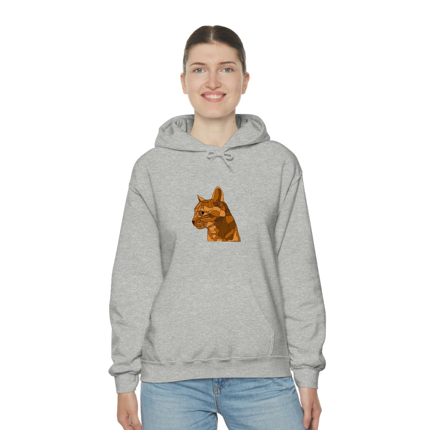 Little Orange Cat - Unisex Heavy Blend Hooded Sweatshirt