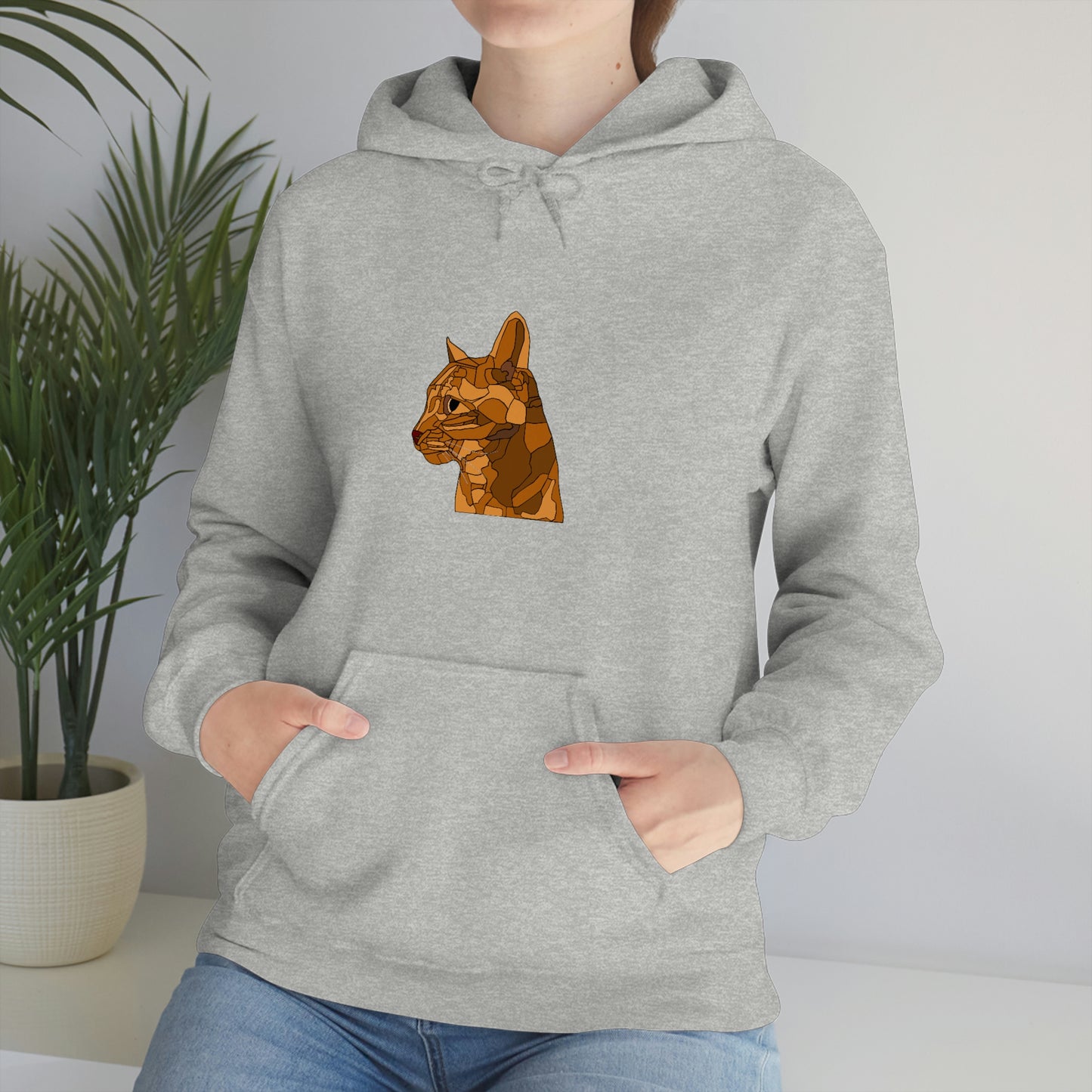 Little Orange Cat - Unisex Heavy Blend Hooded Sweatshirt