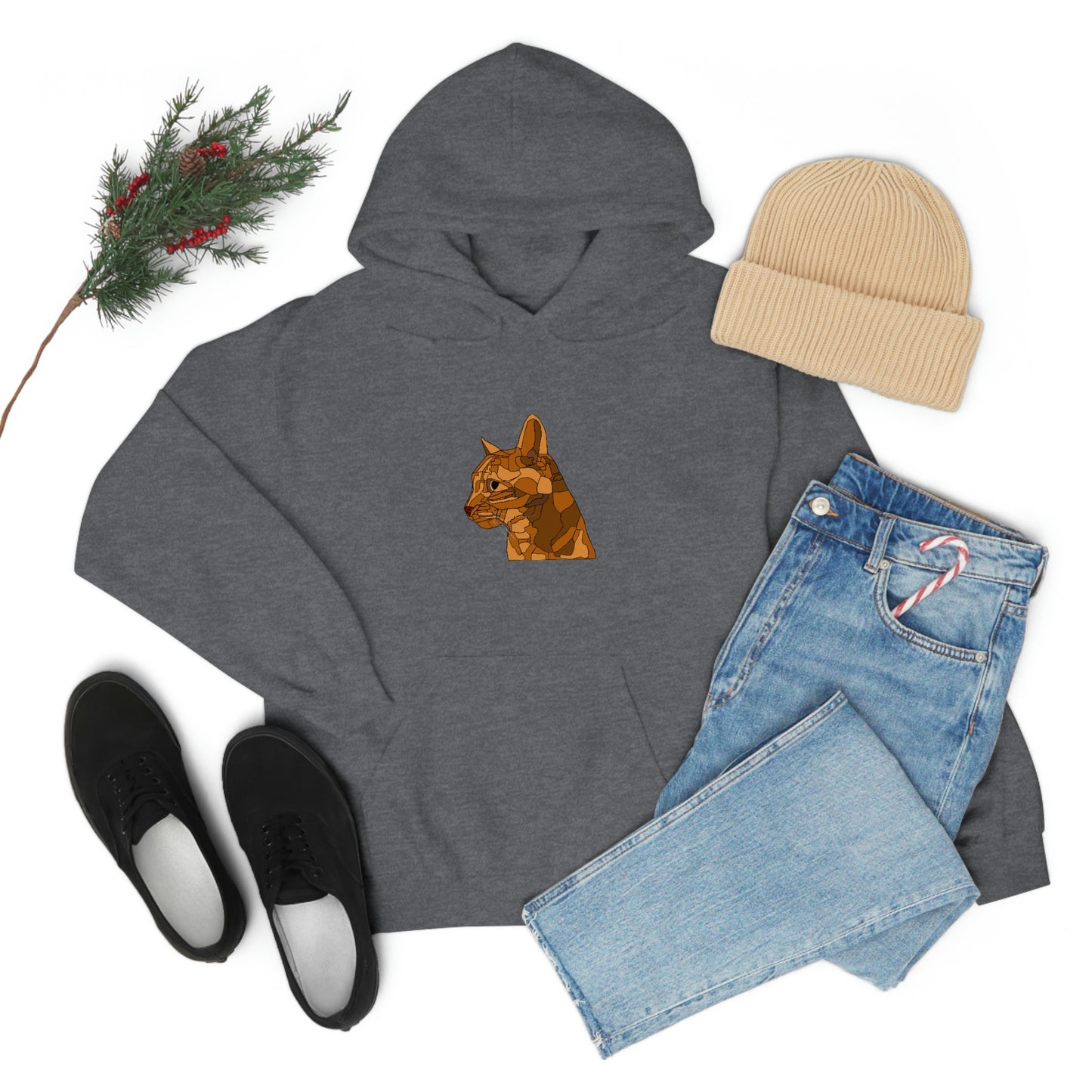 Little Orange Cat - Unisex Heavy Blend Hooded Sweatshirt