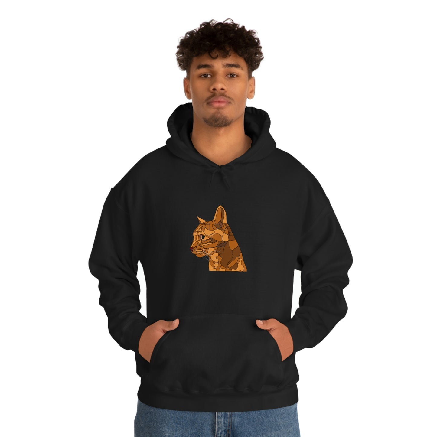 Little Orange Cat - Unisex Heavy Blend Hooded Sweatshirt