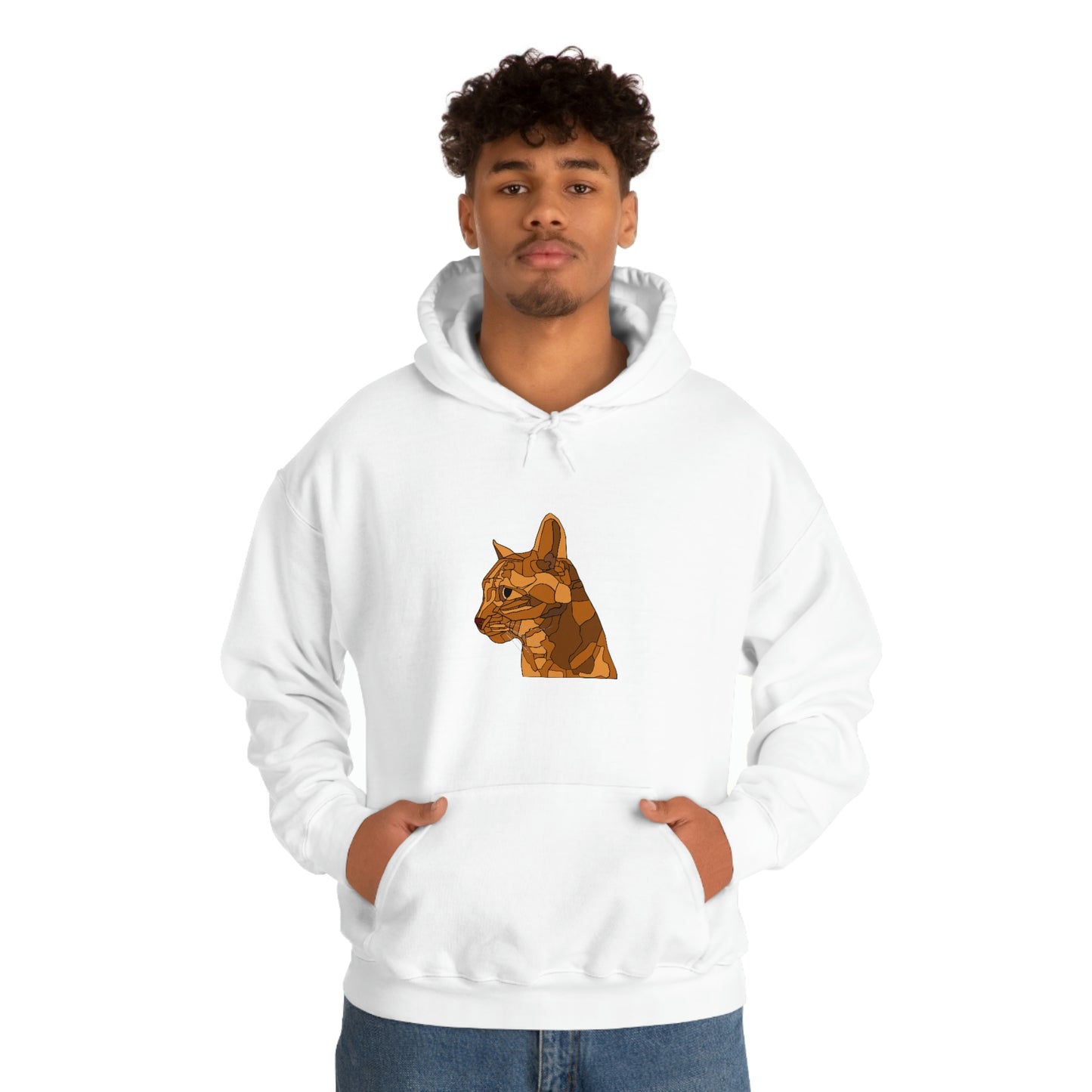 Little Orange Cat - Unisex Heavy Blend Hooded Sweatshirt