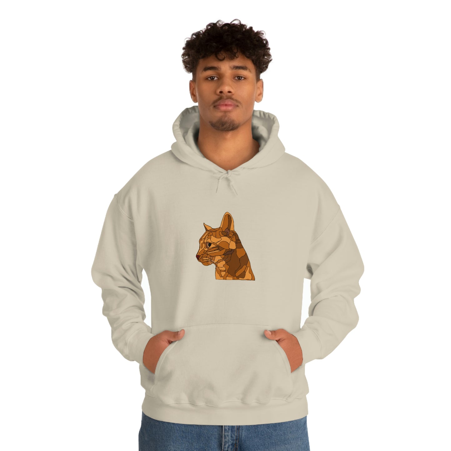 Little Orange Cat - Unisex Heavy Blend Hooded Sweatshirt