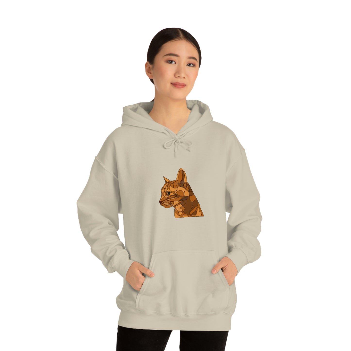 Little Orange Cat - Unisex Heavy Blend Hooded Sweatshirt