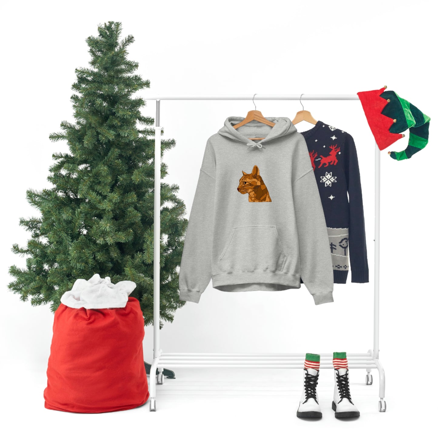 Little Orange Cat - Unisex Heavy Blend Hooded Sweatshirt