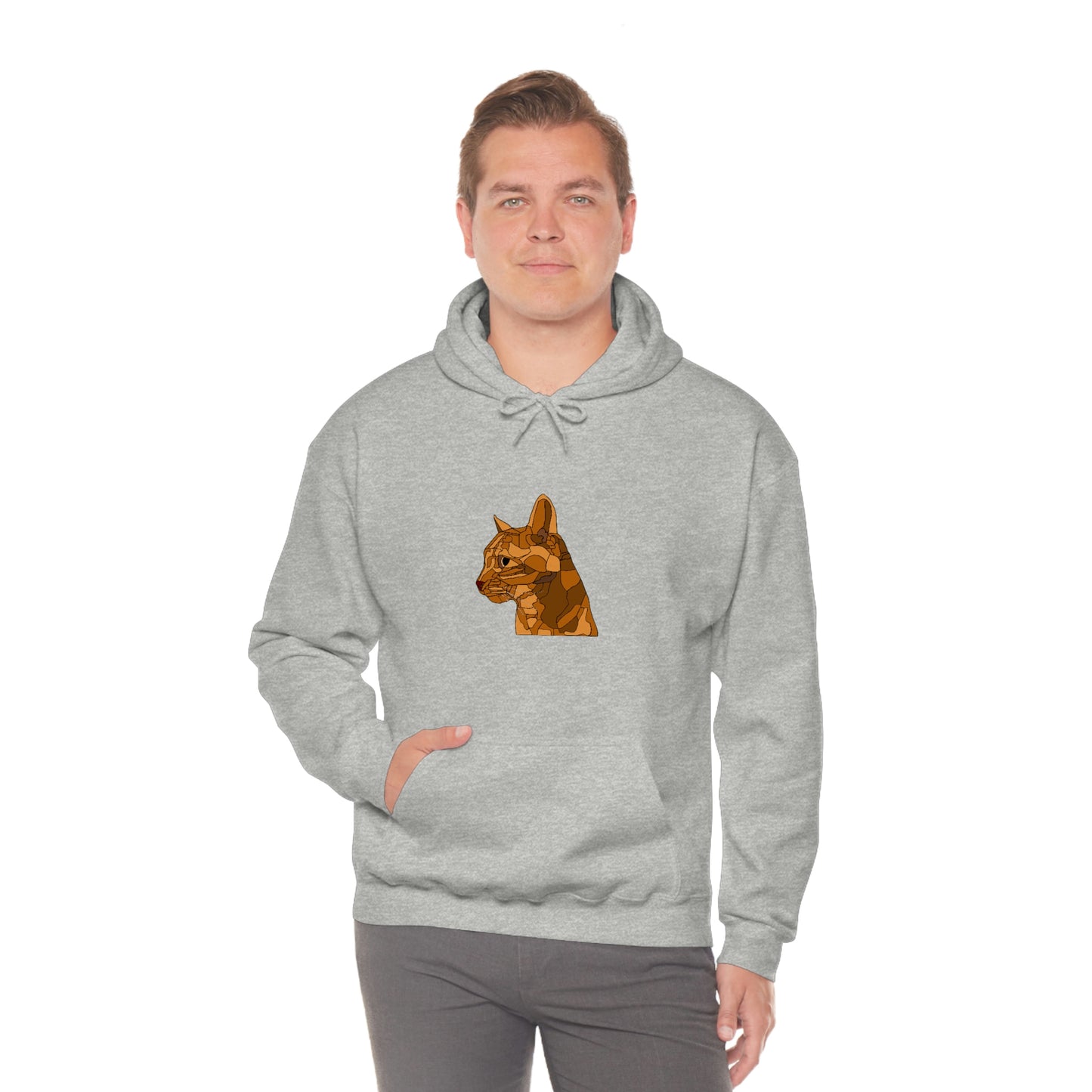 Little Orange Cat - Unisex Heavy Blend Hooded Sweatshirt