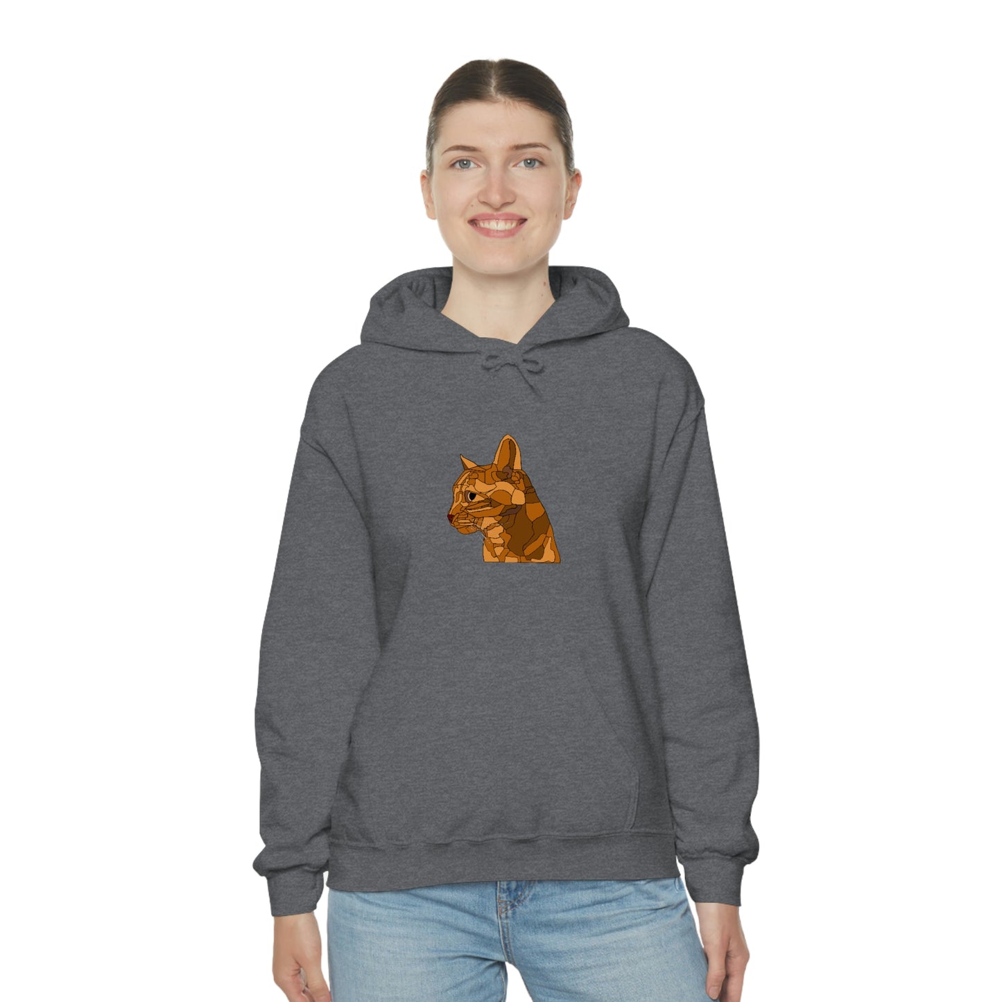 Little Orange Cat - Unisex Heavy Blend Hooded Sweatshirt