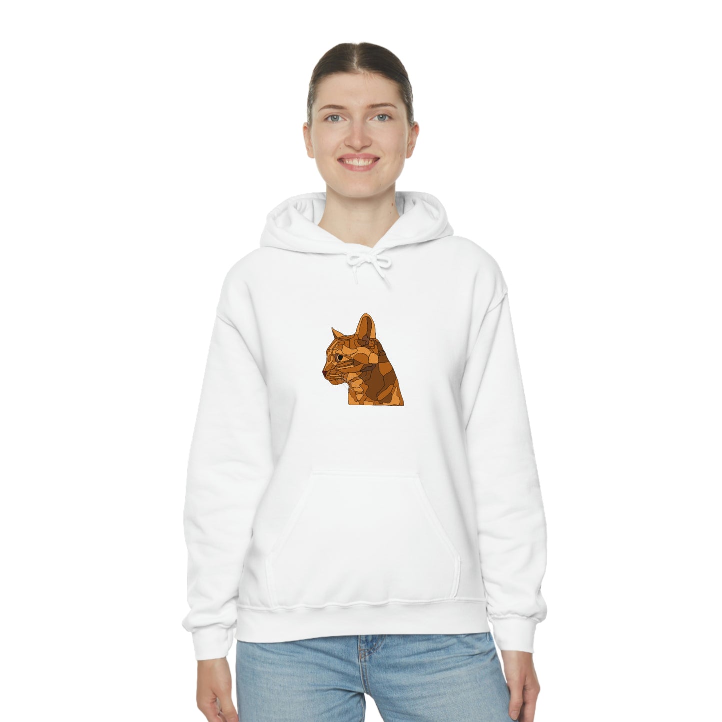 Little Orange Cat - Unisex Heavy Blend Hooded Sweatshirt