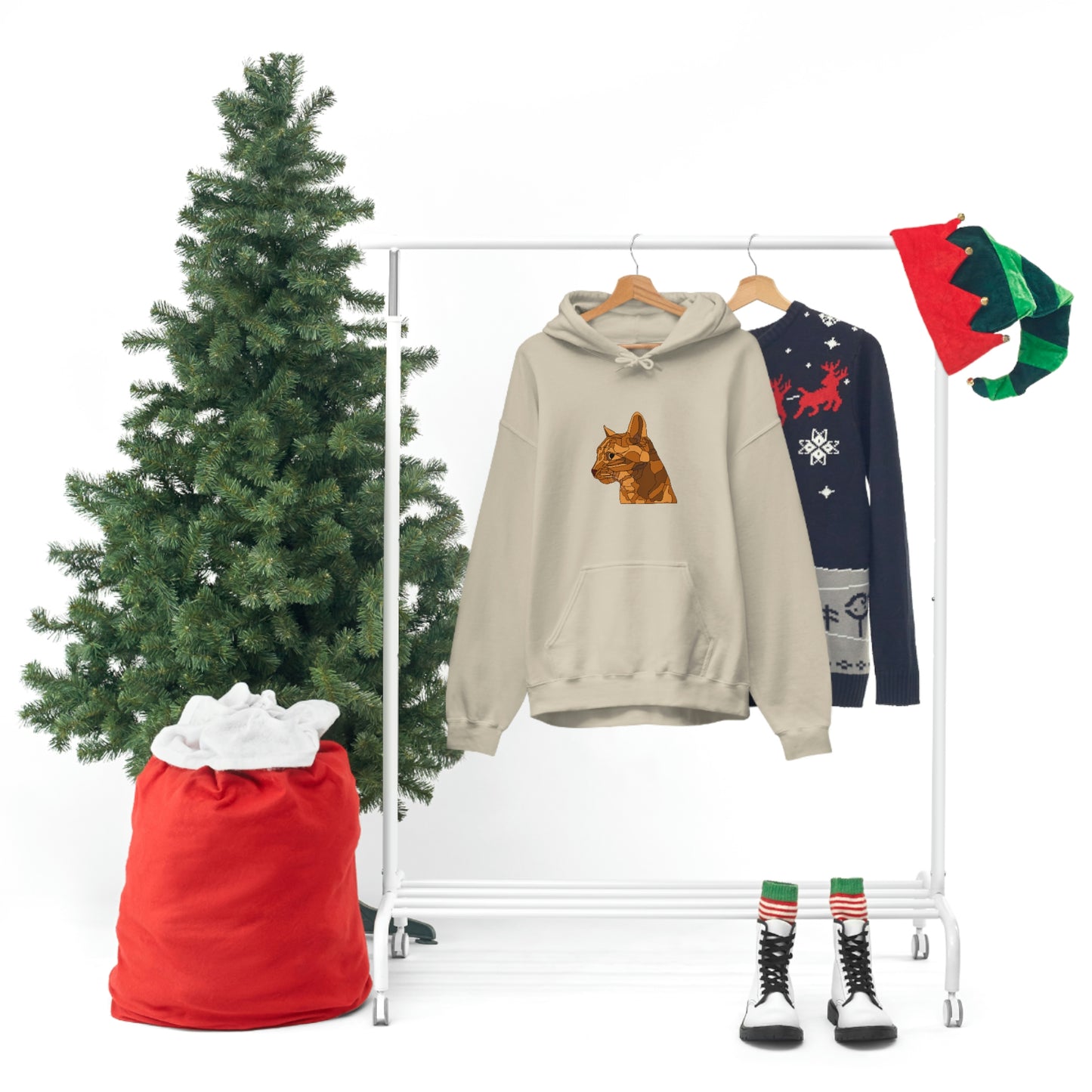 Little Orange Cat - Unisex Heavy Blend Hooded Sweatshirt