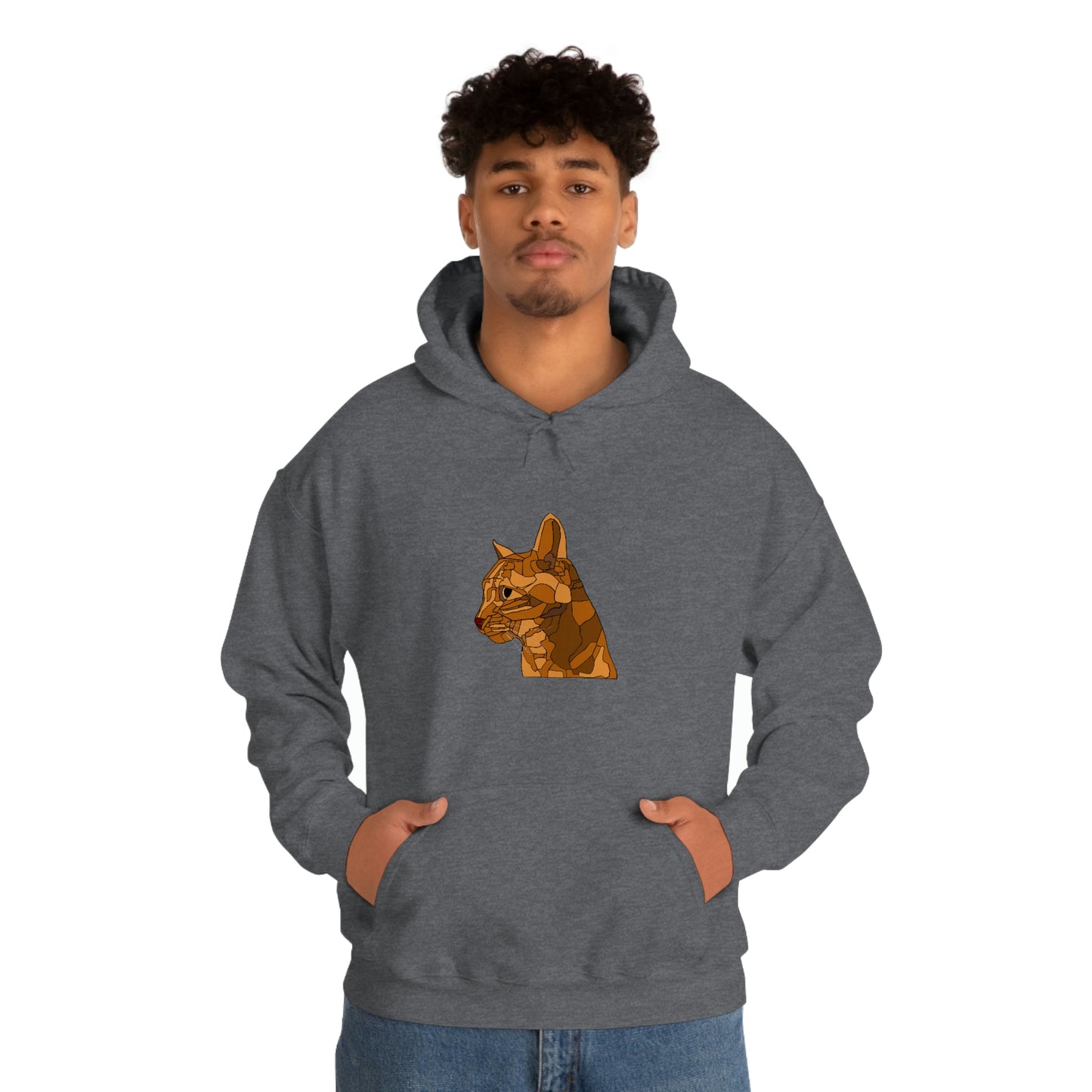 Little Orange Cat - Unisex Heavy Blend Hooded Sweatshirt