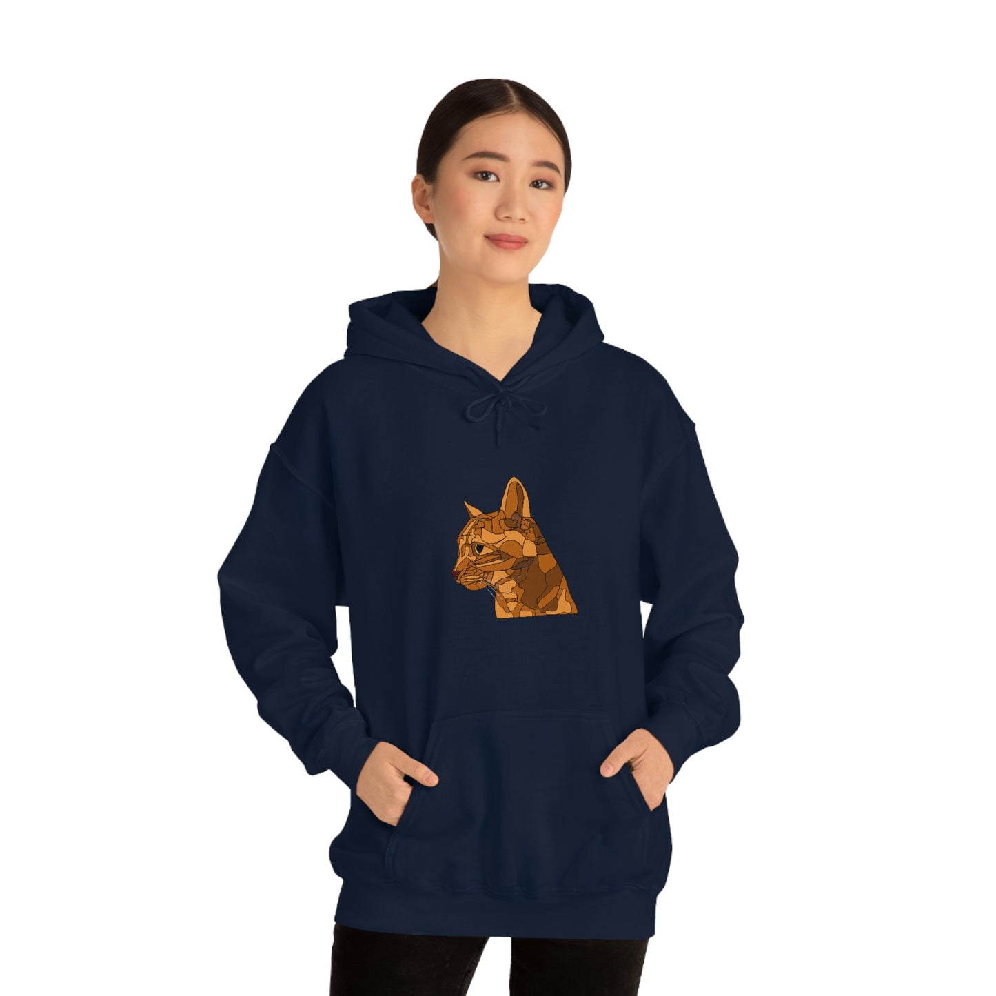 Little Orange Cat - Unisex Heavy Blend Hooded Sweatshirt