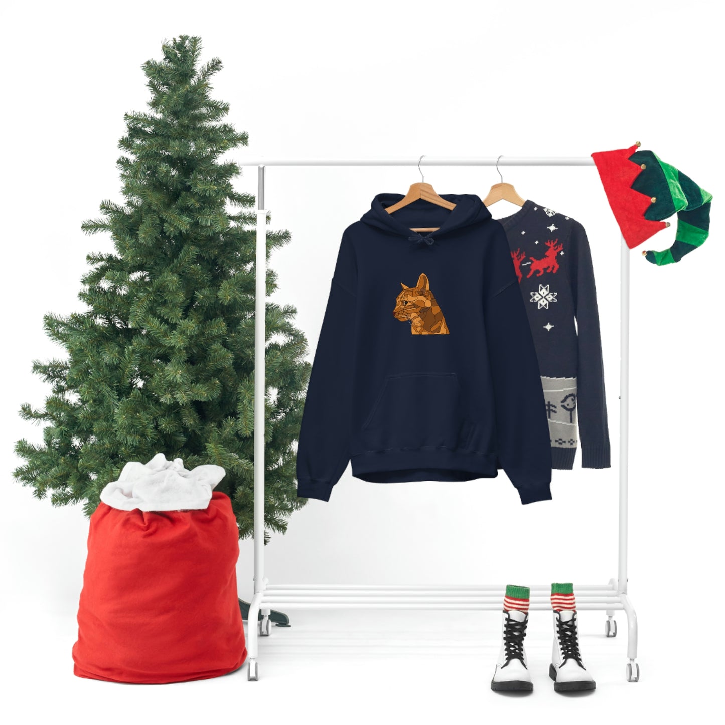 Little Orange Cat - Unisex Heavy Blend Hooded Sweatshirt