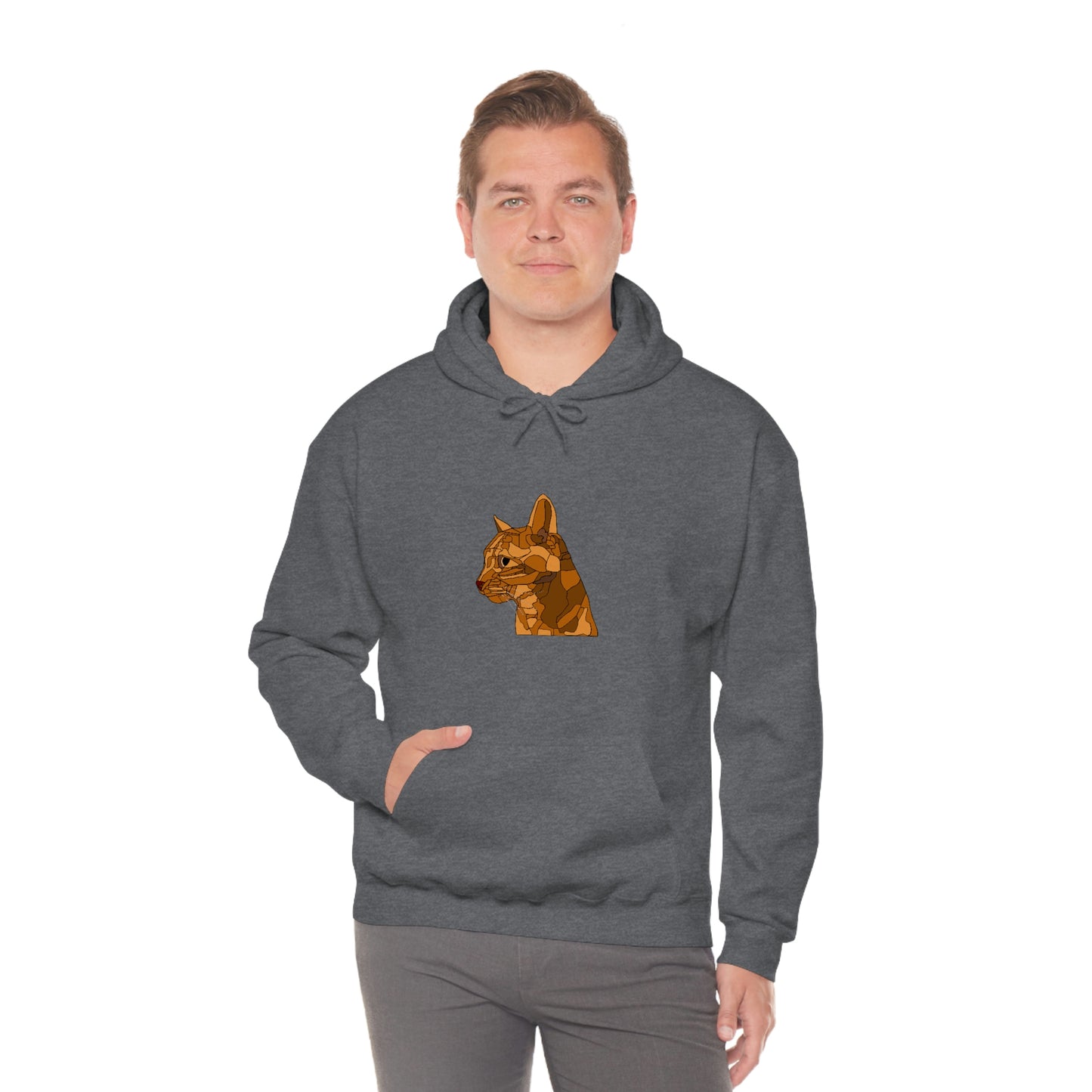 Little Orange Cat - Unisex Heavy Blend Hooded Sweatshirt