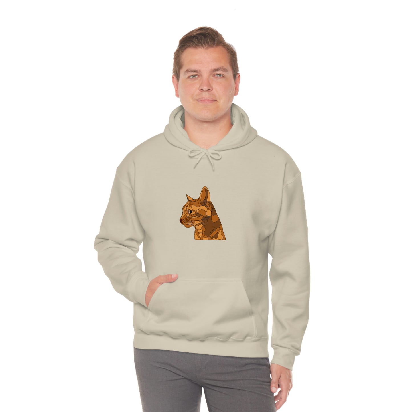 Little Orange Cat - Unisex Heavy Blend Hooded Sweatshirt