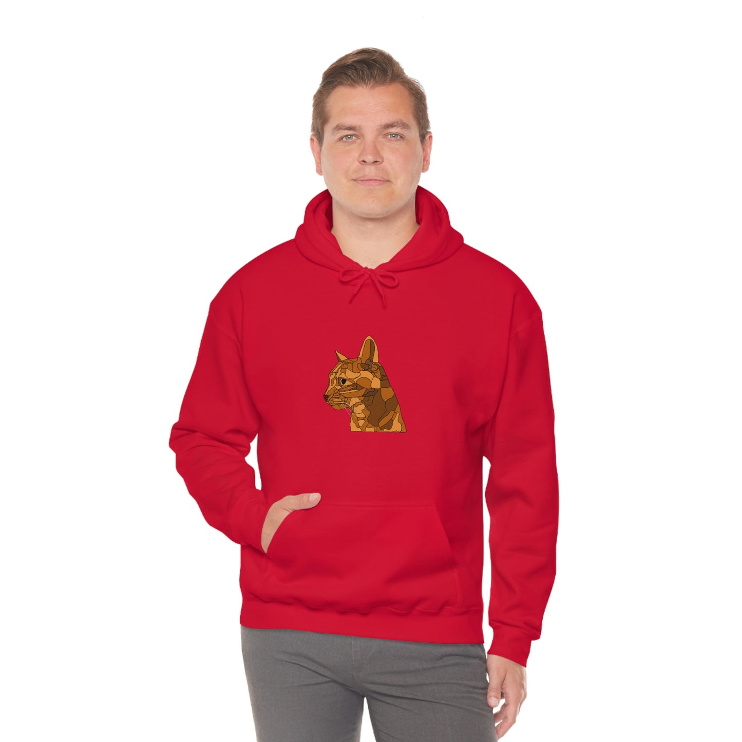 Little Orange Cat - Unisex Heavy Blend Hooded Sweatshirt