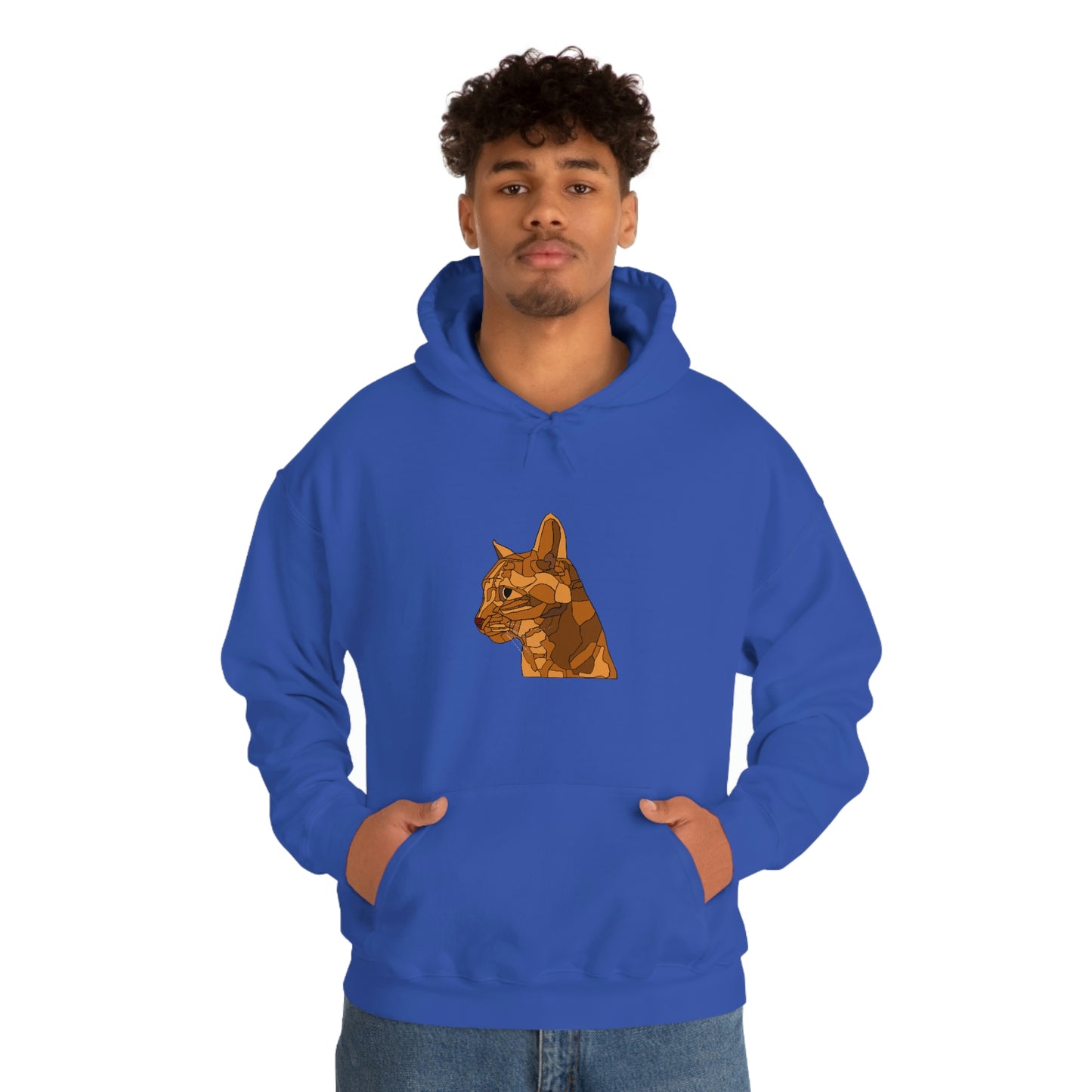 Little Orange Cat - Unisex Heavy Blend Hooded Sweatshirt