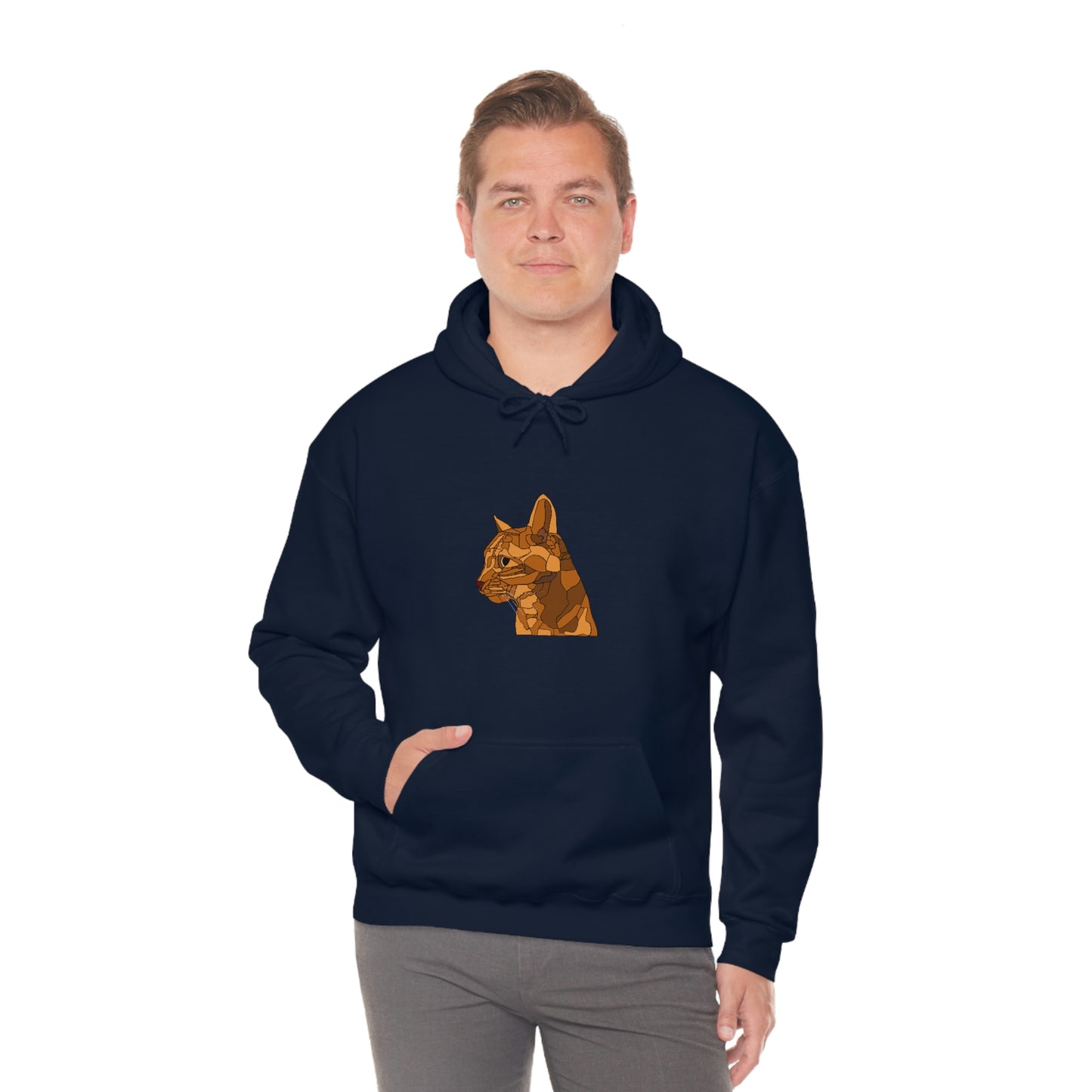 Little Orange Cat - Unisex Heavy Blend Hooded Sweatshirt
