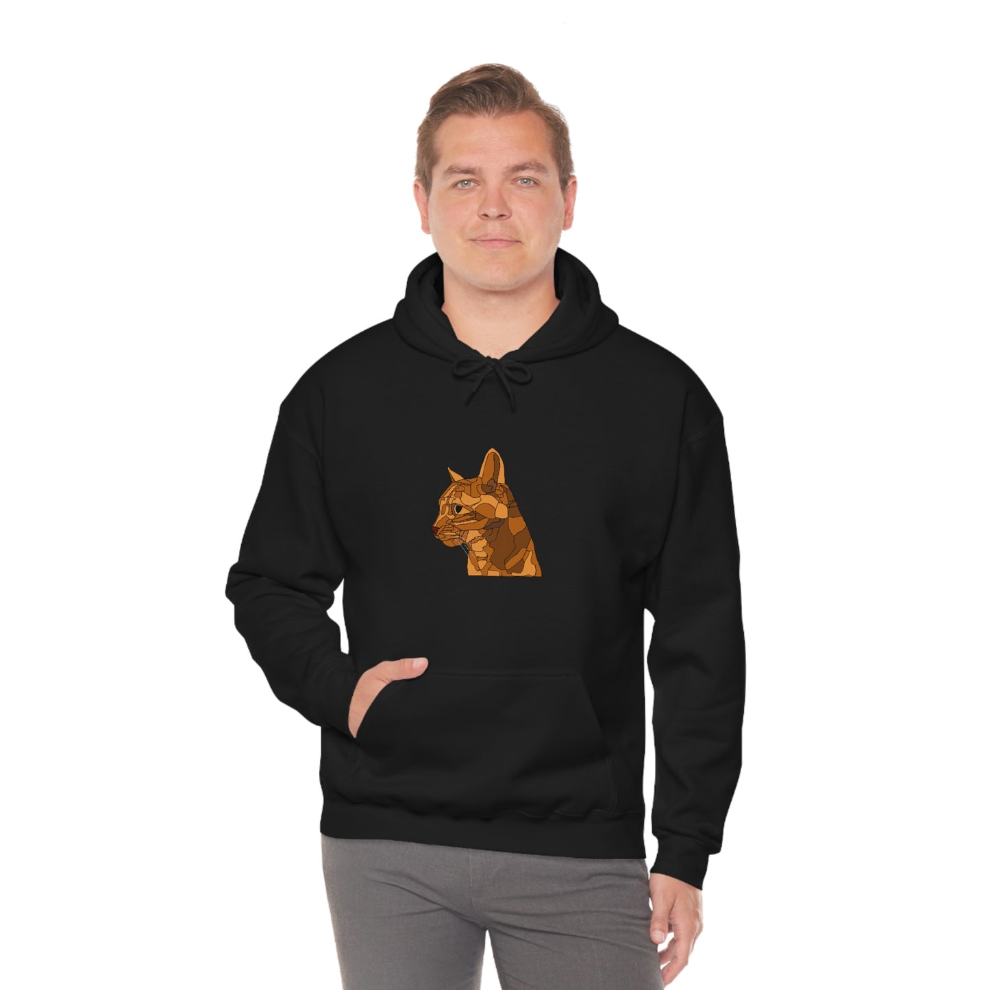 Little Orange Cat - Unisex Heavy Blend Hooded Sweatshirt