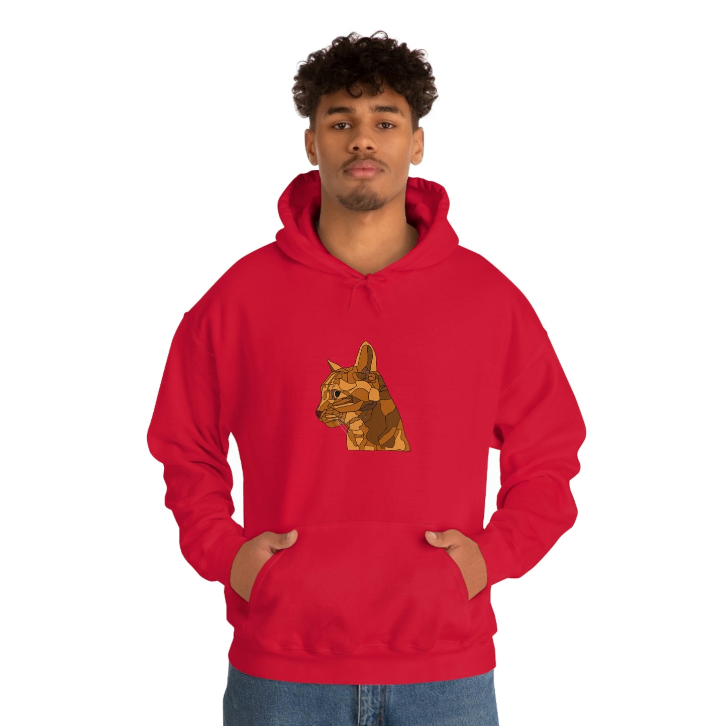 Little Orange Cat - Unisex Heavy Blend Hooded Sweatshirt