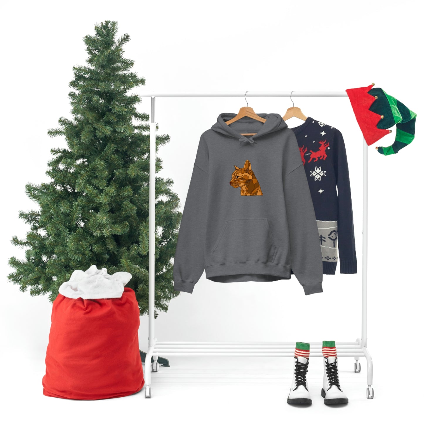 Little Orange Cat - Unisex Heavy Blend Hooded Sweatshirt