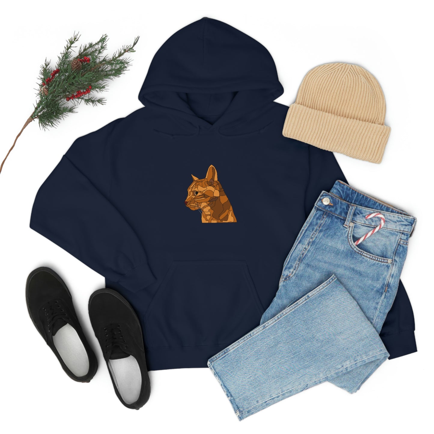 Little Orange Cat - Unisex Heavy Blend Hooded Sweatshirt