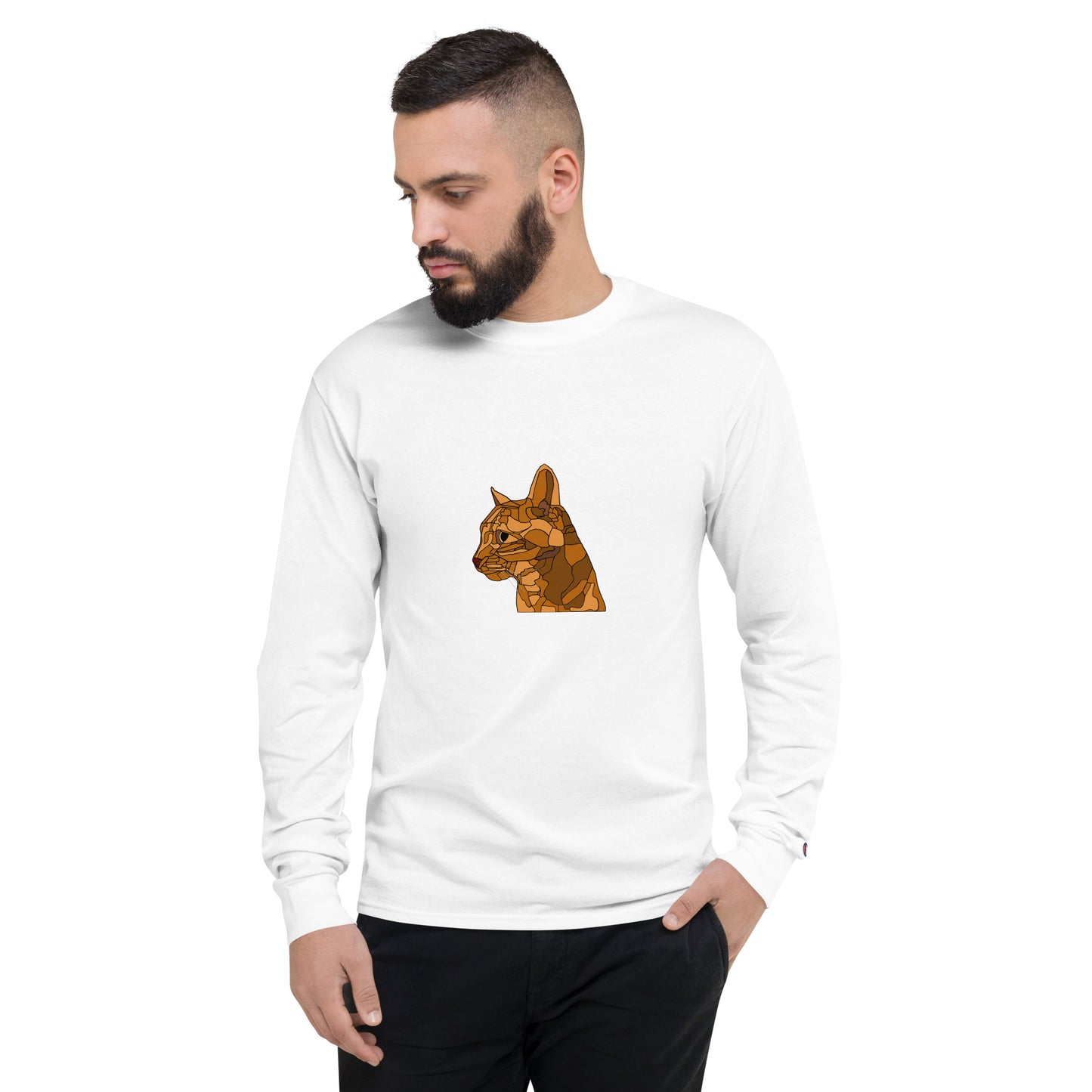 Little Orange Cat - Men's Champion Long Sleeve Shirt